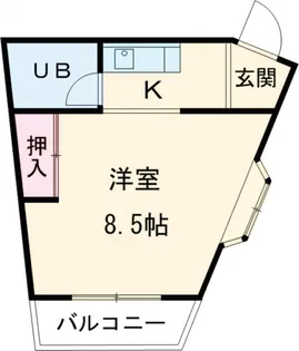 East旭が丘【201号室】の間取り