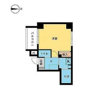 スカイコート渋谷初台【6階】の間取り