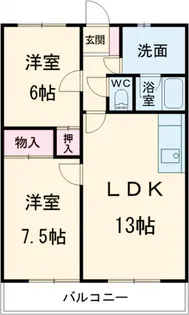 エクセル小呂【603号室】の間取り