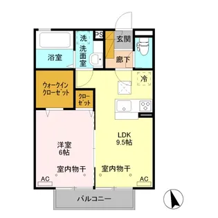 クルーク ヒル【1階】の間取り