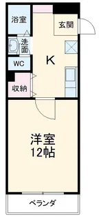 Palette T2【107号室】の間取り