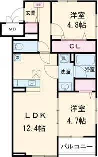 CHEVAL南葛西【1階】の間取り