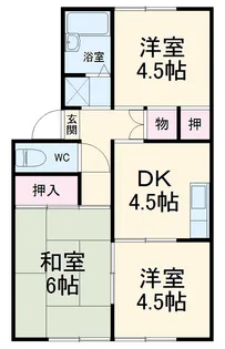 オークハウス【1階】の間取り