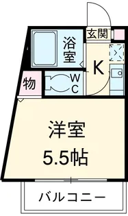 月村マンションNO.17【3階】の間取り