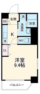 ピースプレイス牛巻【11階】の間取り