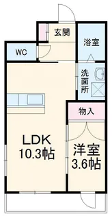 アムセント【1階】の間取り