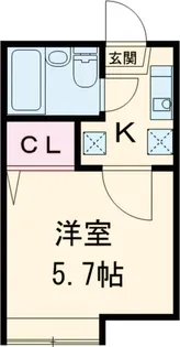ヴィラ一之江C【1階】の間取り