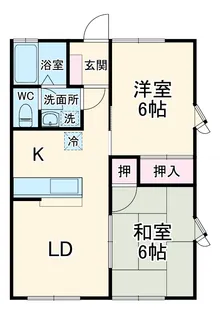 ワンナップタウン サウスサイド【201号室】の間取り