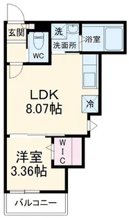 ヴェルフォーレ海神【1階】の間取り