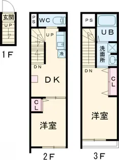 ソルナクレイシア明大前【203号室】の間取り