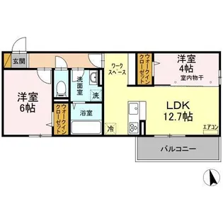 ピースウッドⅡ【3階】の間取り