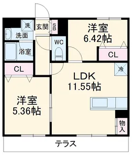 Adorable季【2階】の間取り