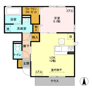 サンモール E【1階】の間取り