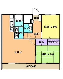 ラフィーネ六名【2階】の間取り