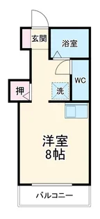 ヴァンベール植田【4階】の間取り