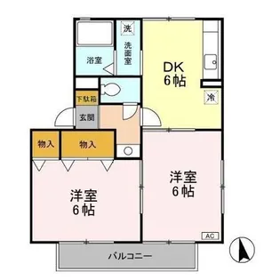 ヴィラフォーレ C【101号室】の間取り