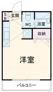 カーサ中原【1階】の間取り