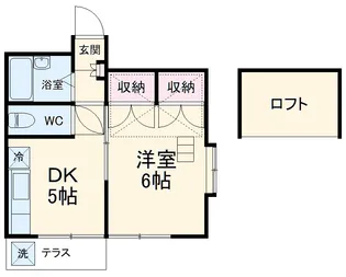 リシェス立野台【1階】の間取り