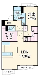 シャイン壱番館【402号室】の間取り