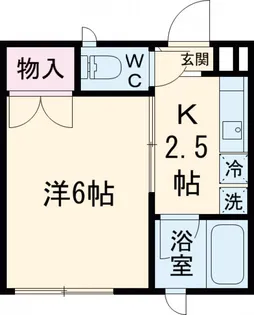 ハイツシミズ【203号室】の間取り