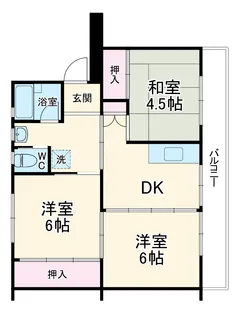ビレッジハウス所沢2号棟【5階】の間取り