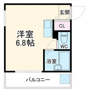 レジデンス原【3B号室】の間取り