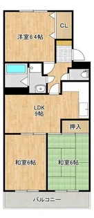 第三春実マンション【C-6号室】の間取り