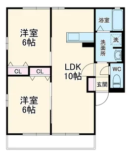 メイプルⅠ【102号室】の間取り