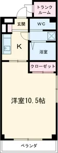 グリーンポート千鳥【201号室】の間取り