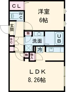 GRAN PASEO明大前Ⅱ【2階】の間取り