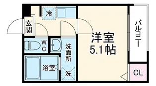 メルディア東大宮Ⅲ【2階】の間取り