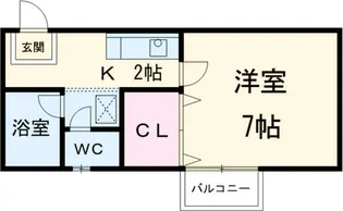 エルム池園【201号室】の間取り