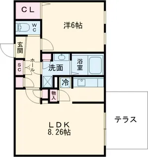GRAN PASEO明大前Ⅱ【1階】の間取り