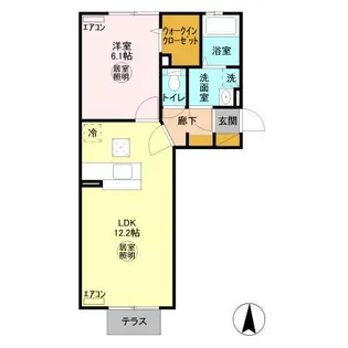 メゾンあき【3階】の間取り