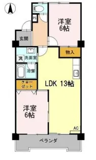 ロイヤルパーク緑丘【2階】の間取り