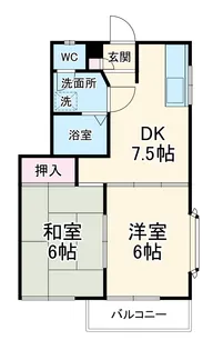 コーポ愛Ⅱ【2階】の間取り