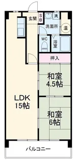 ニューコーポ植田1【3階】の間取り