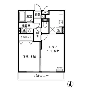 グレースヒルズ I【1階】の間取り