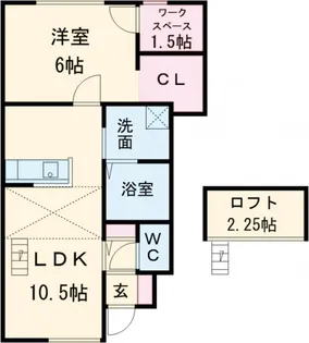 ビオリス【1階】の間取り