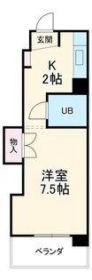 コーポ伊勢山【5D号室】の間取り