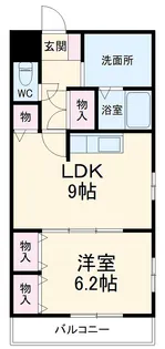 ベイサイドアベニュー【202号室】の間取り
