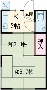 陽光荘【201号室】の間取り