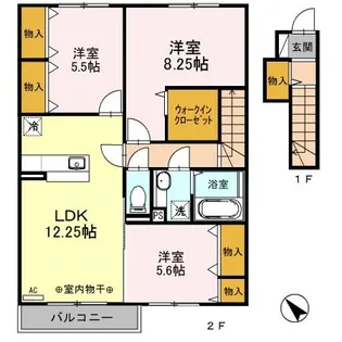 グラン・シャリオ C【2階】の間取り
