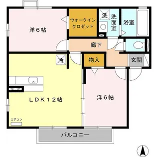 アメニティ陽だまり I【2階】の間取り