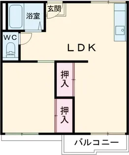 エクセレート府中B棟【2階】の間取り