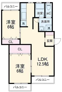 プリメーラミナミ【201号室】の間取り