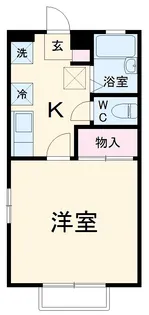 クロスローズB【2階】の間取り