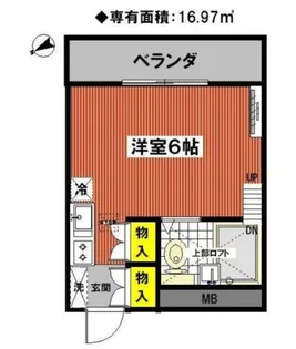 コオポスアペア【Ⅰ203号室】の間取り