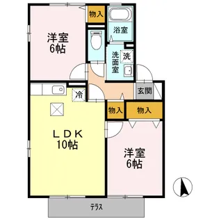 プリマヴェーラⅡ【1階】の間取り