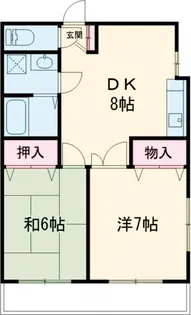 エスポワール岡部【201号室】の間取り